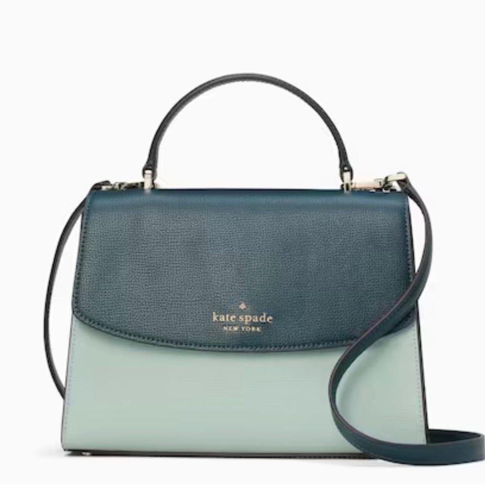 ❌SOLD❌THRD-NWT Kate Spade New York Top Handle Color-Blocked Leather Satchel - Picture 2 of 9